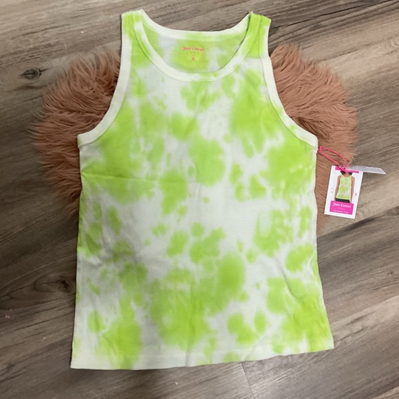 Juicy Couture Tops - Juicy Couture Green White Tank Sport Top Size L NWT